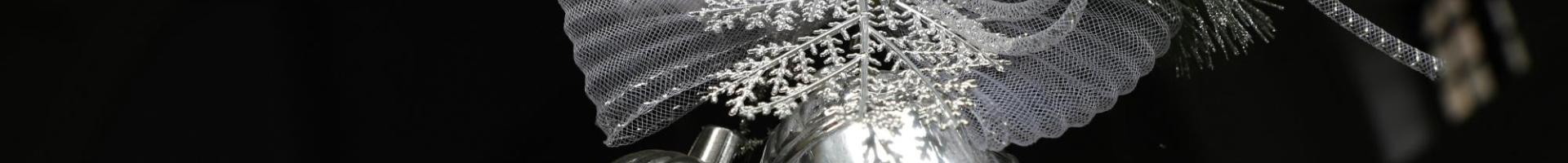 SilverBells with white ribbon